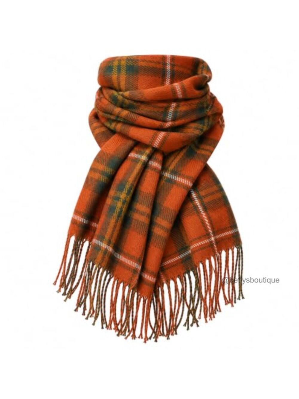 Oversized Plaid Acrylic Blanket Scarf Shawl Wrap Lightweight Warm